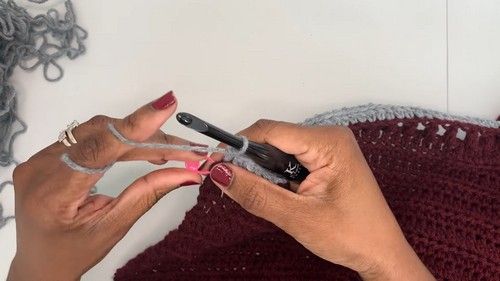 Crochet Color Block Cardigan 1