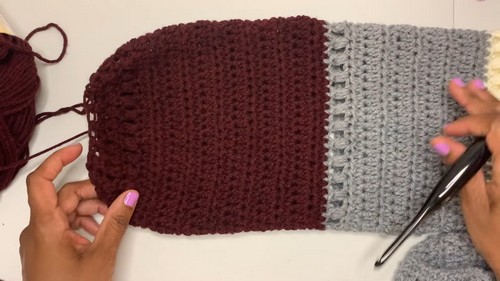 Crochet Color Block Cardigan 3