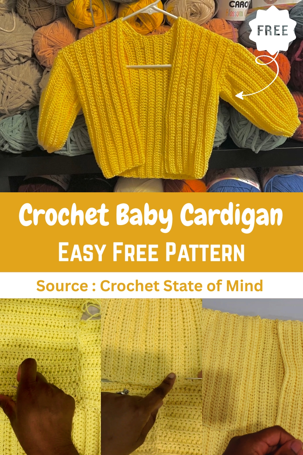 Crochet Baby Cardigan