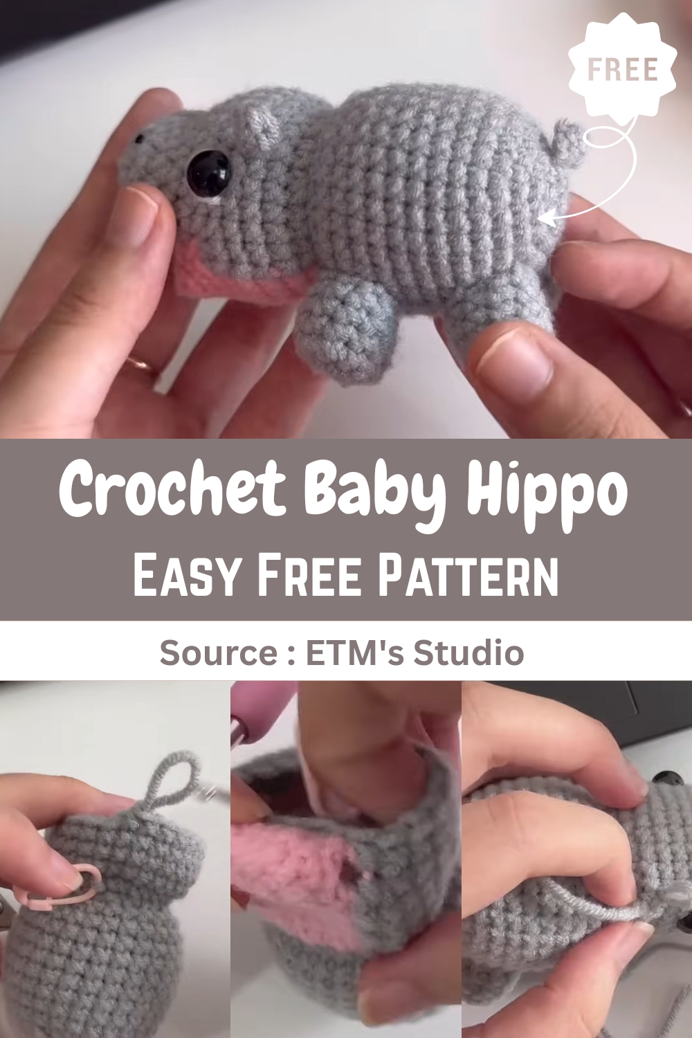 Crochet Baby Hippo