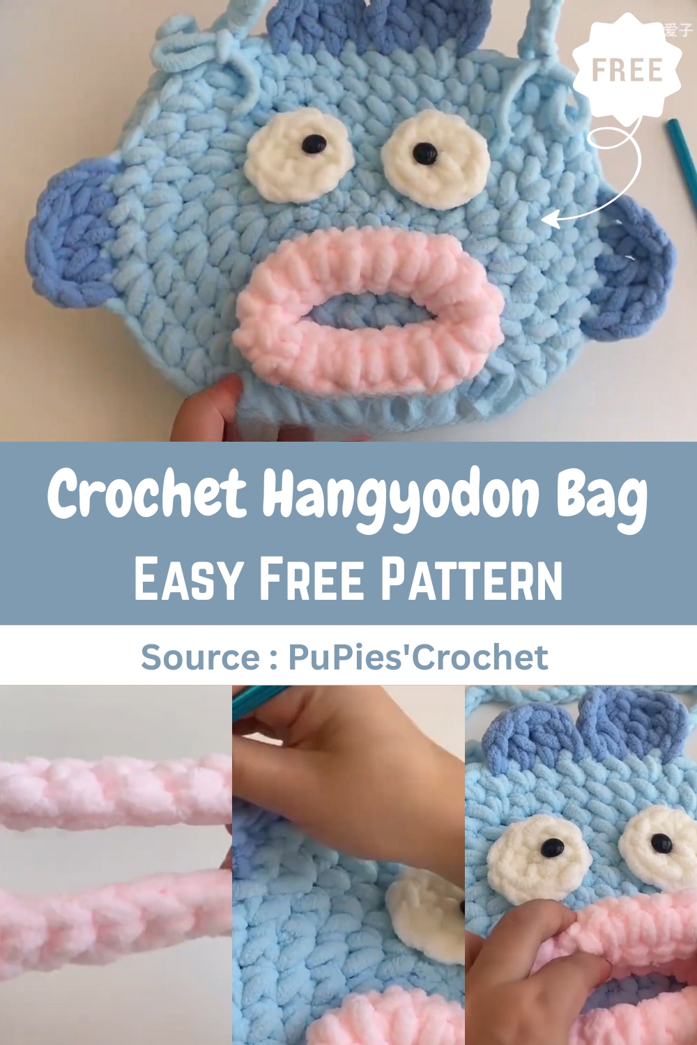 Crochet Hangyodon Bag
