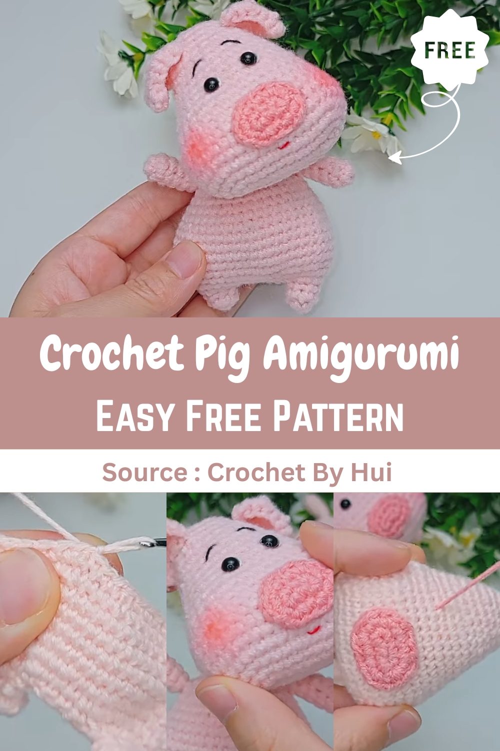 Crochet Pig Amigurumi