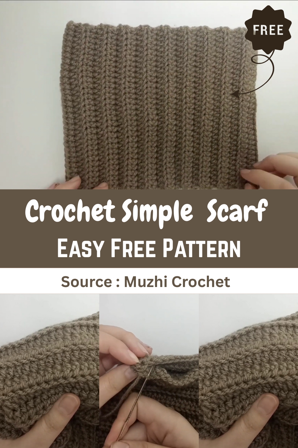 Crochet Simple Scarf (1)