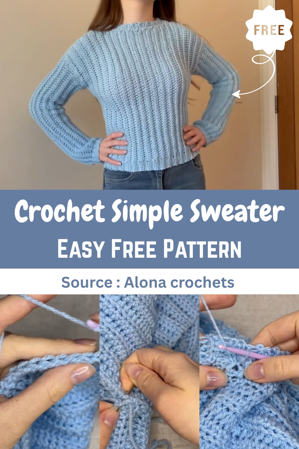 Crochet Simple Sweater