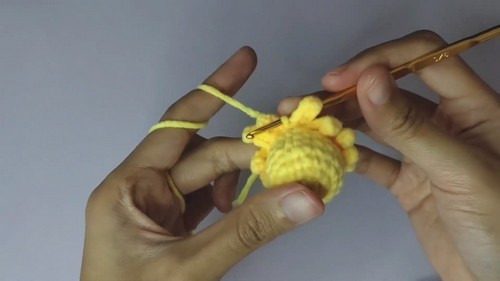 Crochet Octopus Keychain 2
