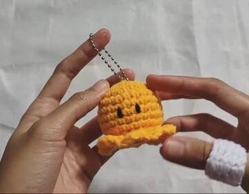 Crochet Octopus Keychain 4