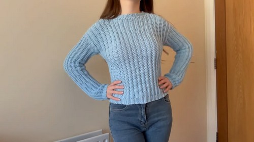 Crochet Simple Sweater 4