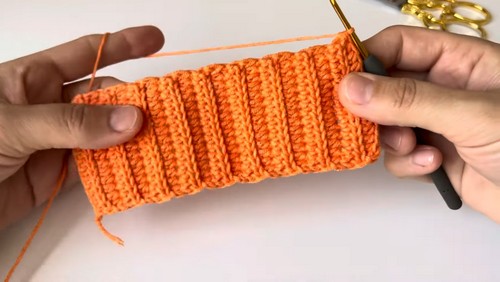 Crochet Pumpkin Keychain 1