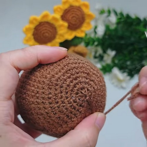 Unique Simple Crochet Cat Planter 1