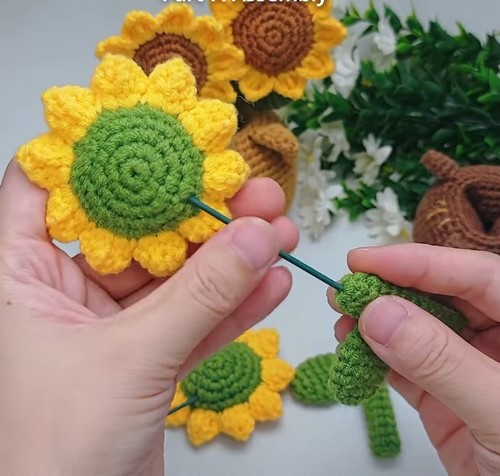 Unique Simple Crochet Cat Planter 2