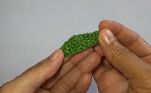 Crochet Frog Keychain 1