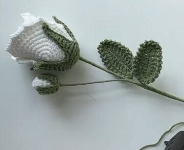 Crochet Simple Rose 4