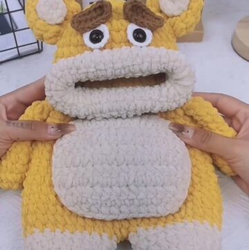 Unique Simple Crochet Lotso Bear Bag 3