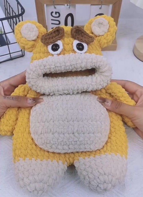 Unique Simple Crochet Lotso Bear Bag 3