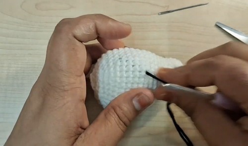 Crochet Skeleton Keychain 2