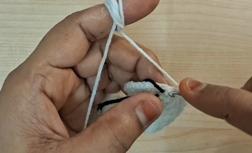 Crochet Skeleton Keychain 1