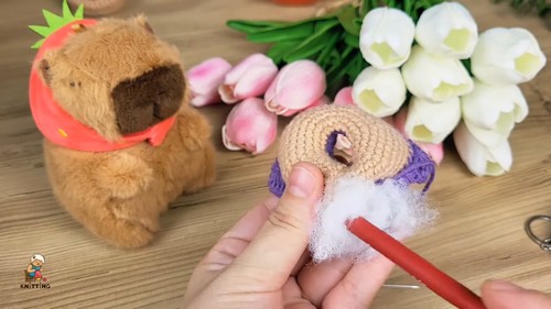 Crochet Donut Keychain 2