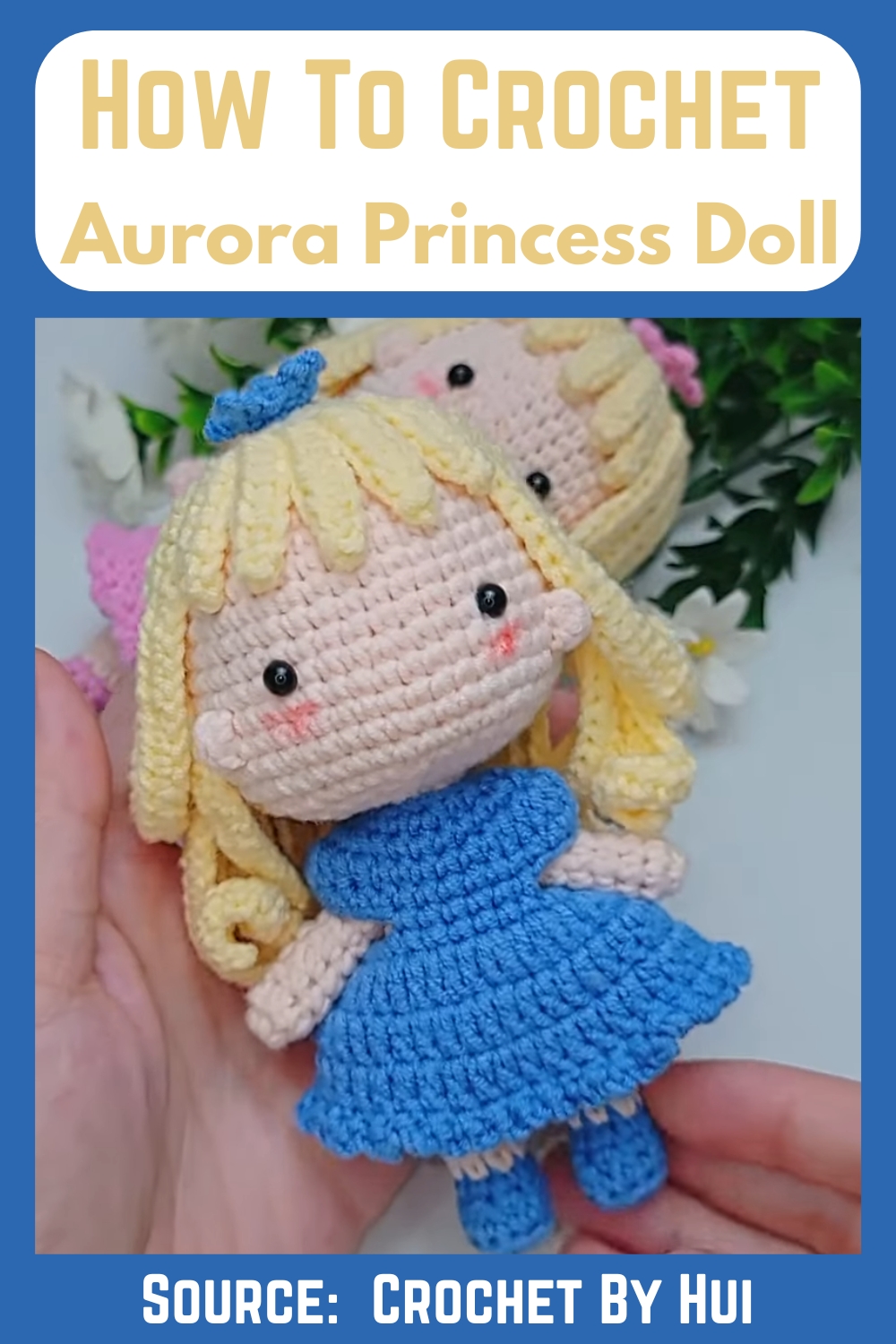 Unique Simple Crochet Aurora Princess Doll