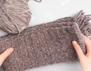 Crochet Pocket Scarf 4