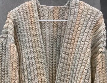 Crochet Simple Cardigan 4