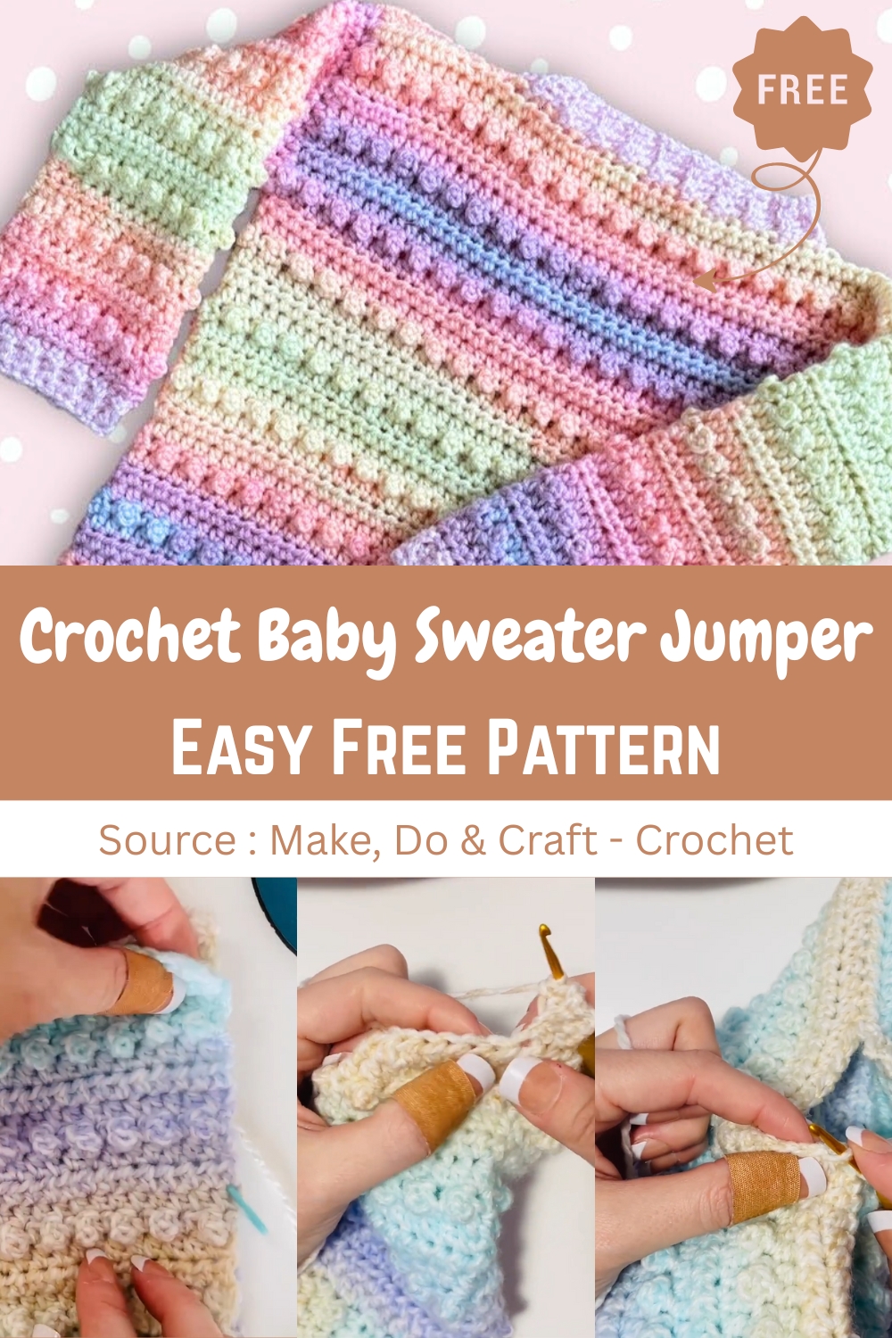 Crochet Baby Sweater Jumper
