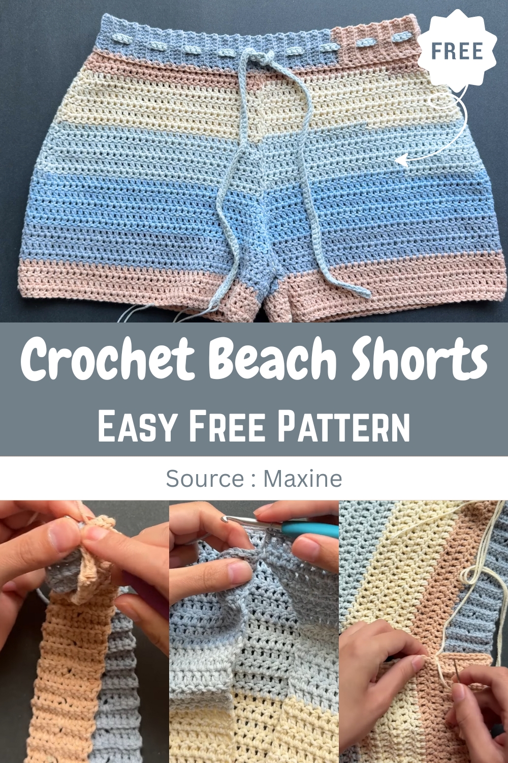 Crochet Beach Shorts
