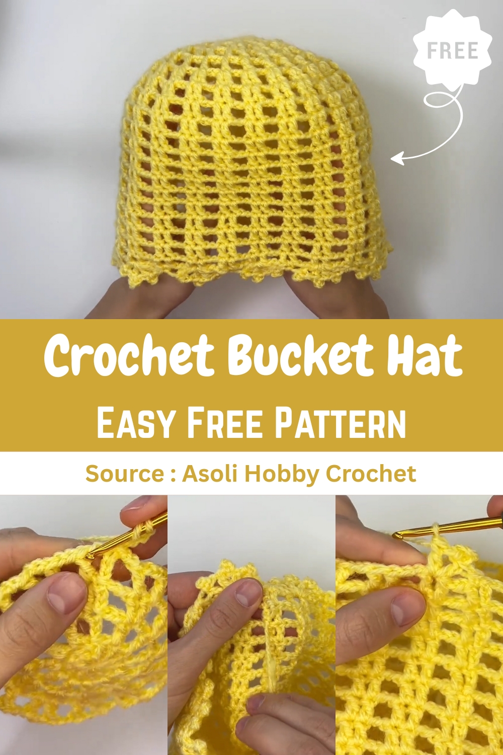 Crochet Bucket Hat