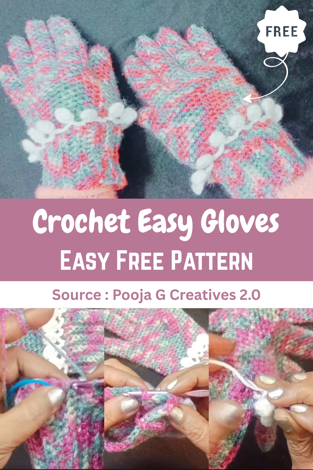 Crochet Easy Gloves
