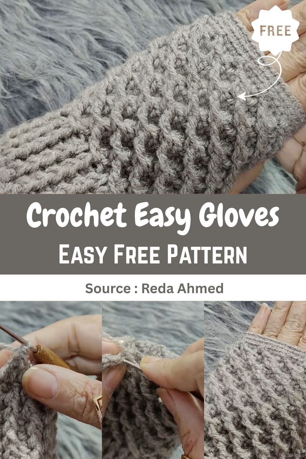 Crochet Easy Gloves
