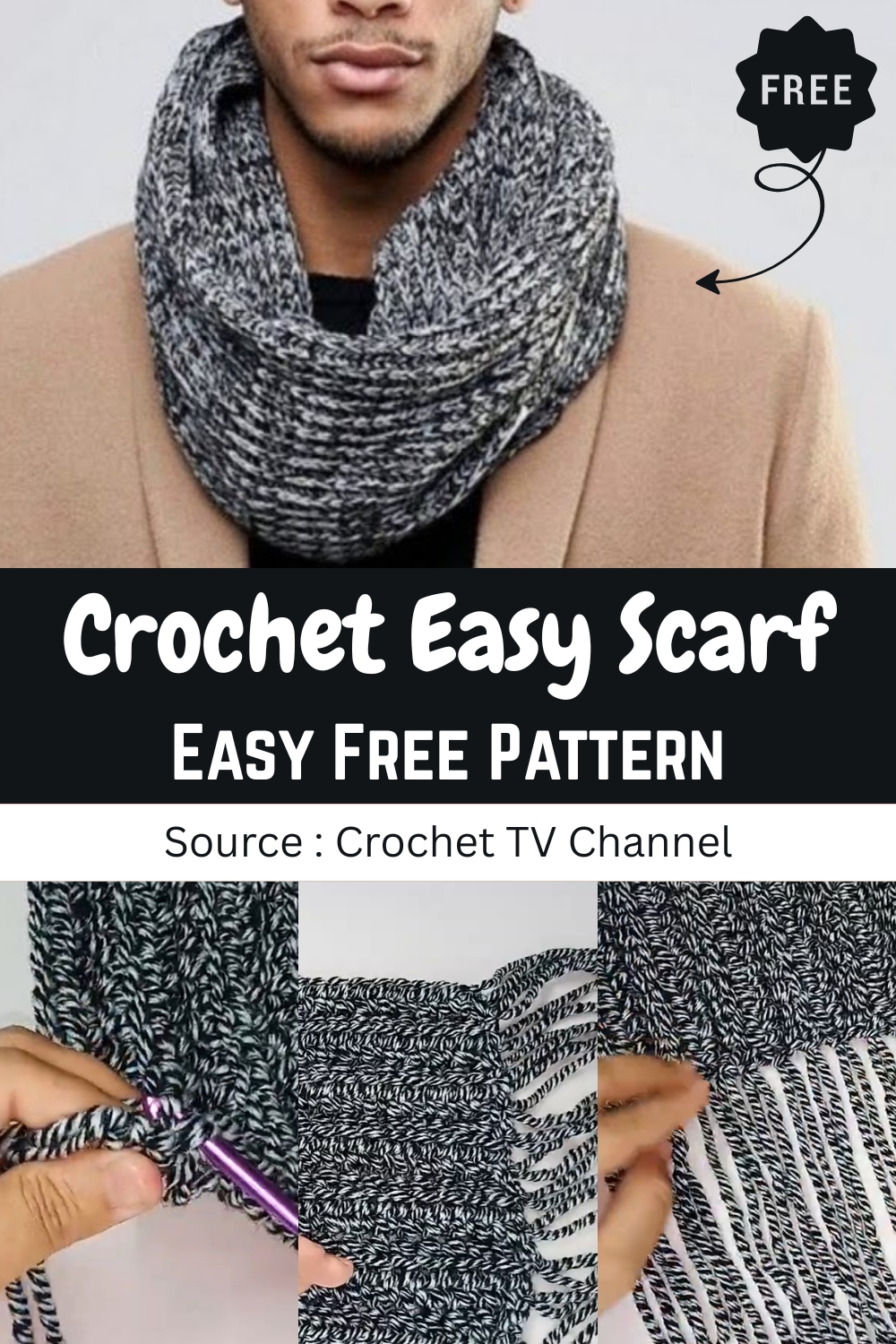 Crochet Easy Scarf 1