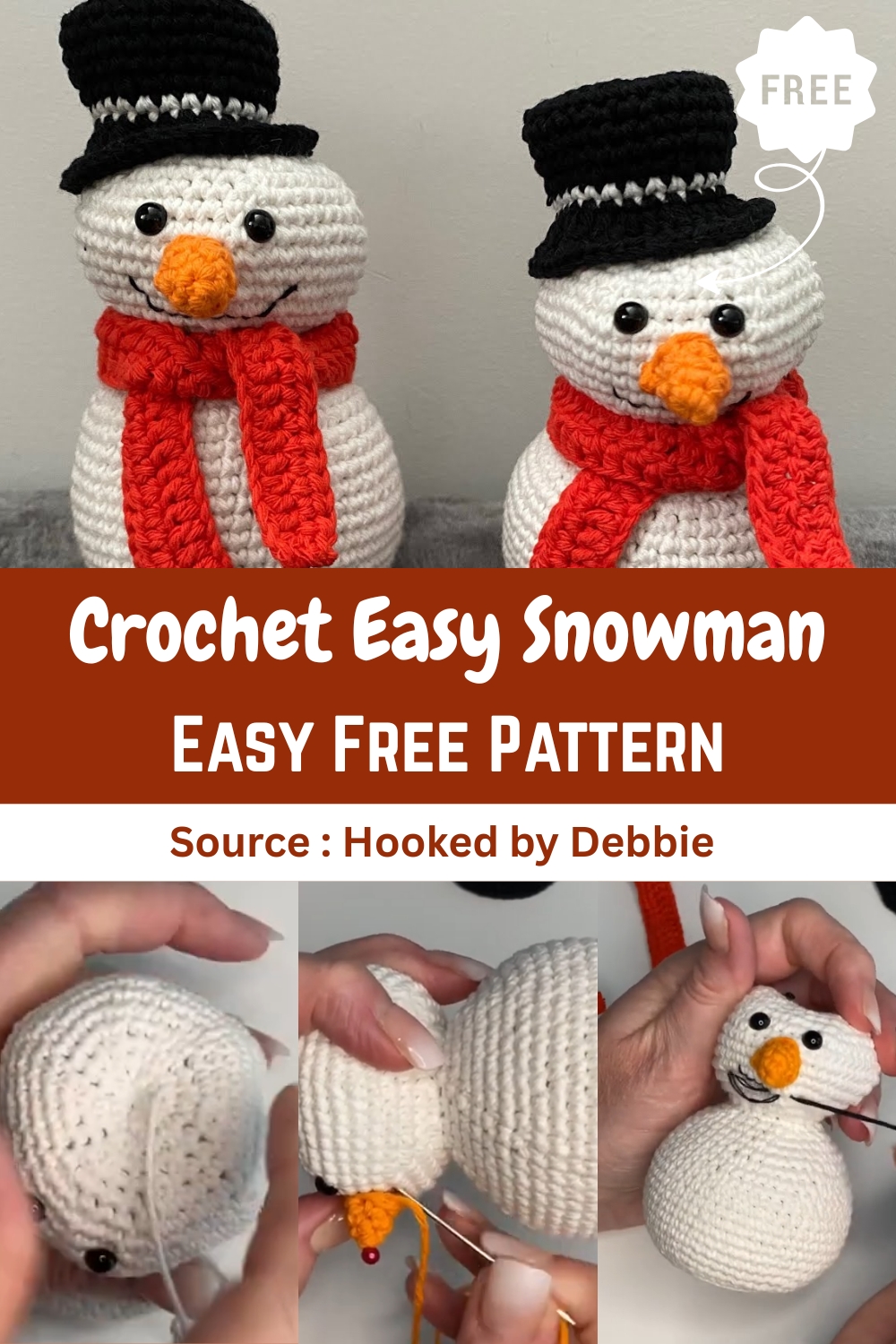 Crochet Easy Snowman