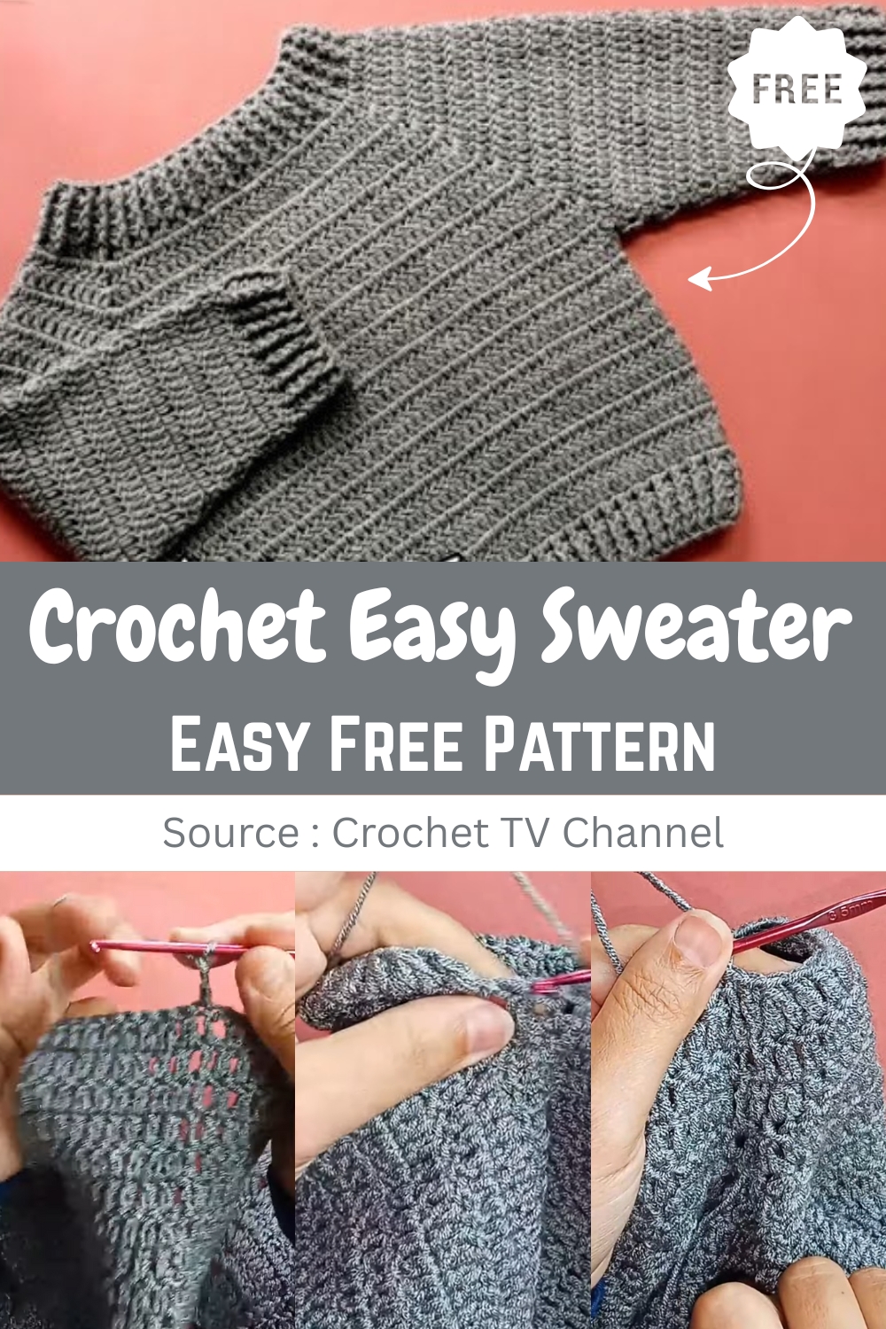 Crochet Easy Sweater