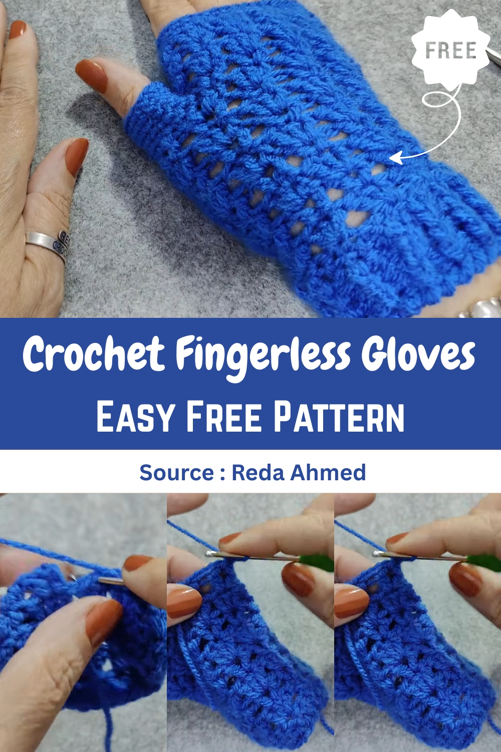 Crochet Fingerless Gloves