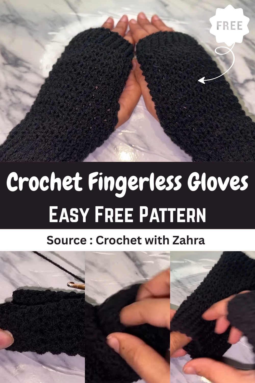 Crochet Fingerless Gloves
