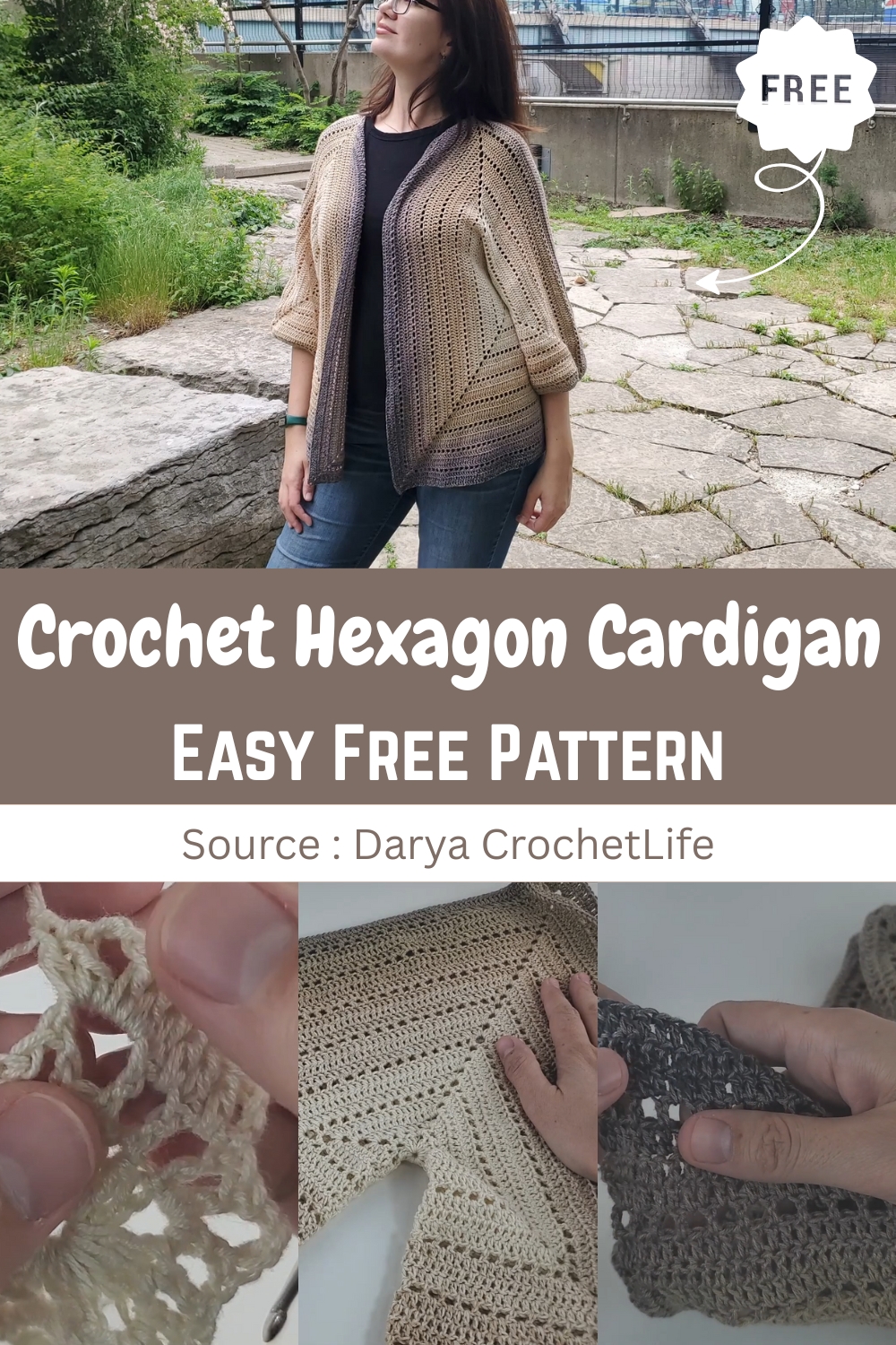 Crochet Hexagon Cardigan
