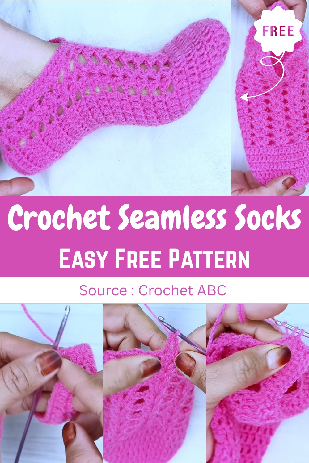 Crochet Seamless Socks