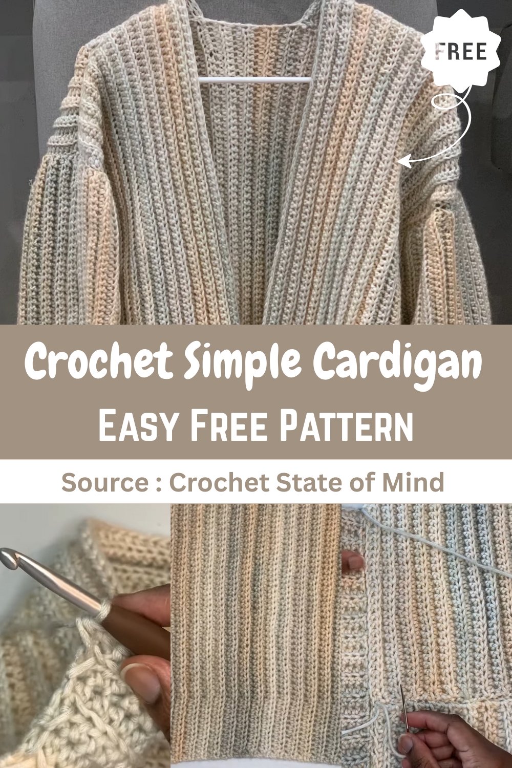 Crochet Simple Cardigan