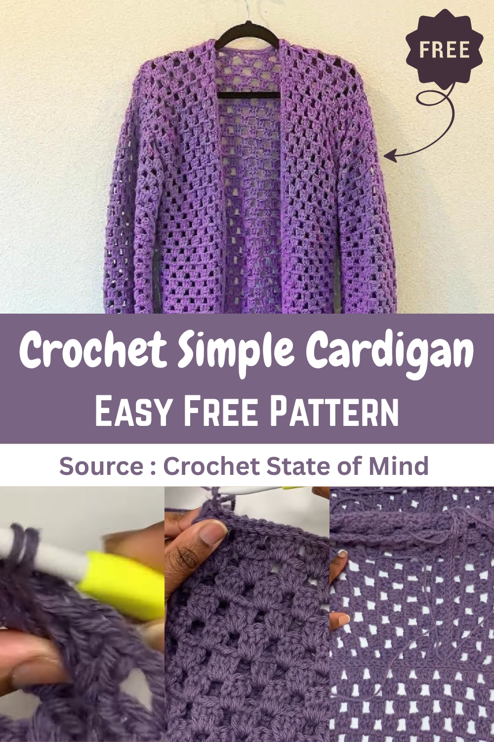 Crochet Simple Cardigan