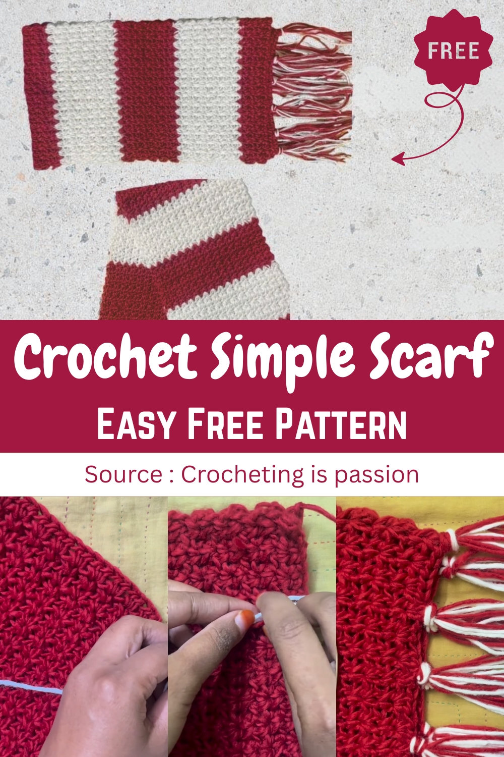 Crochet Simple Scarf