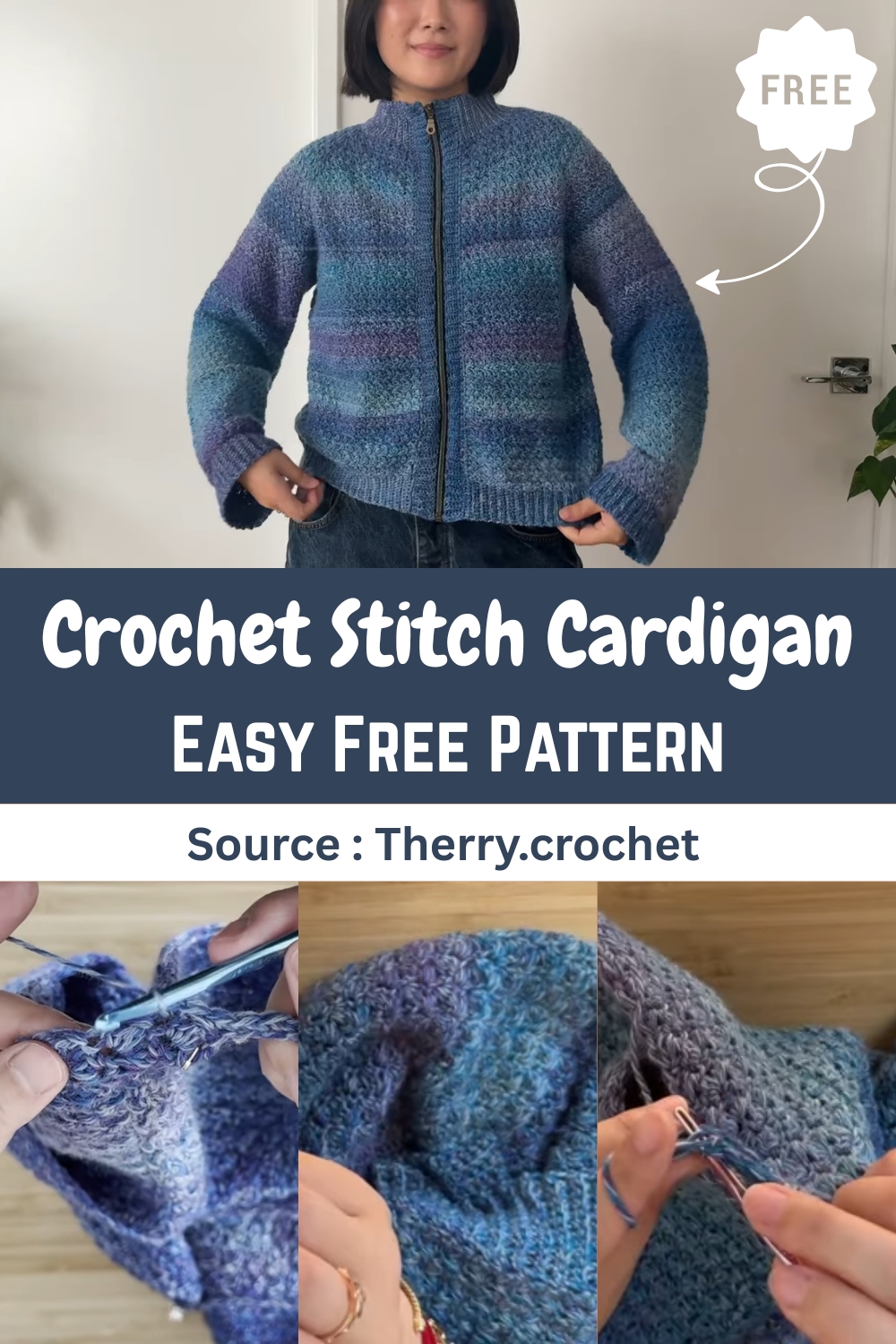 Crochet Suzette Stitch Cardigan