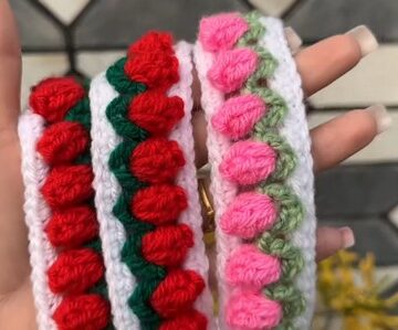 Crochet Tulip Headband 4