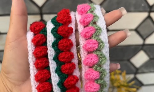 Crochet Tulip Headband 4