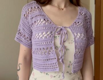 Crochet Lace Cardigan 4