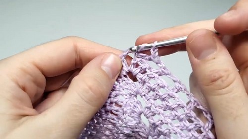 Crochet Triangle Shawl 1