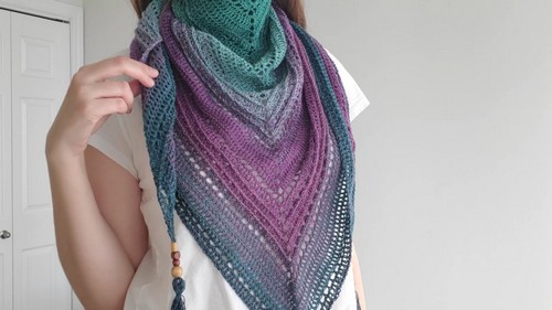 Crochet Triangle Shawl 4
