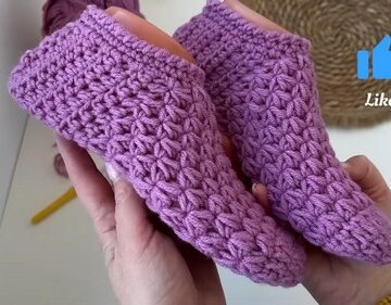 Crochet Slipper Socks 4