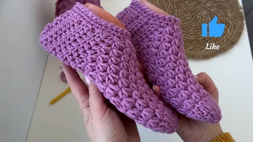 Crochet Slipper Socks 4