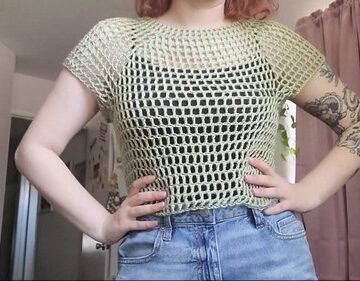 Crochet Mesh Top 4
