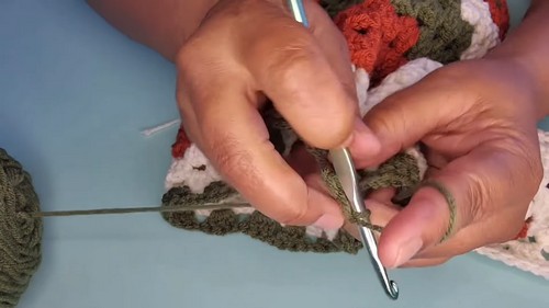 Crochet Hooded Bomber Sweater 1