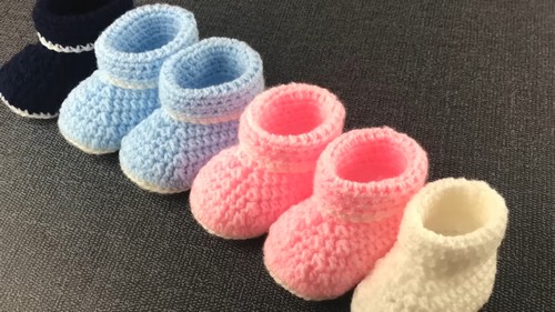Crochet Baby Booties 4